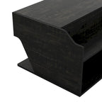 Table basse relevable Denhour DH BASIC Transitional Black Oak de 44 pouces