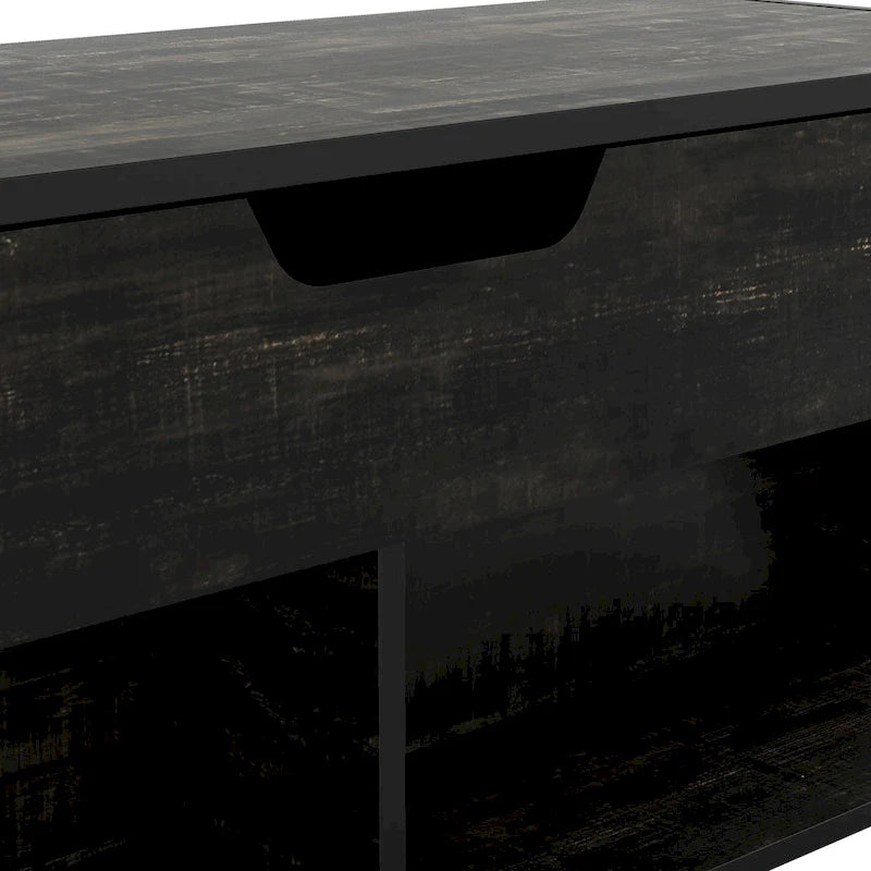 Table basse relevable Denhour DH BASIC Transitional Black Oak de 44 pouces