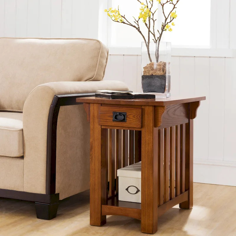 Leick Home Mission Impeccable Table d'appoint avec tiroir