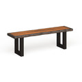 Banc de salle à manger en bois massif de chêne rustique Divo en U par Furniture of America