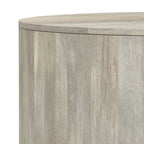 WYNDENHALL Hillmount Table basse ronde contemporaine 36 pouces en bois de manguier massif et entièrement assemblée - 36p x 36L x 14h