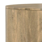 WYNDENHALL Hillmount Table basse ronde contemporaine 36 pouces en bois de manguier massif et entièrement assemblée - 36p x 36L x 14h