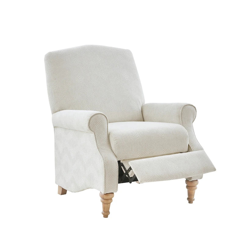 Fauteuil inclinable à dossier poussé, ivoire, une place