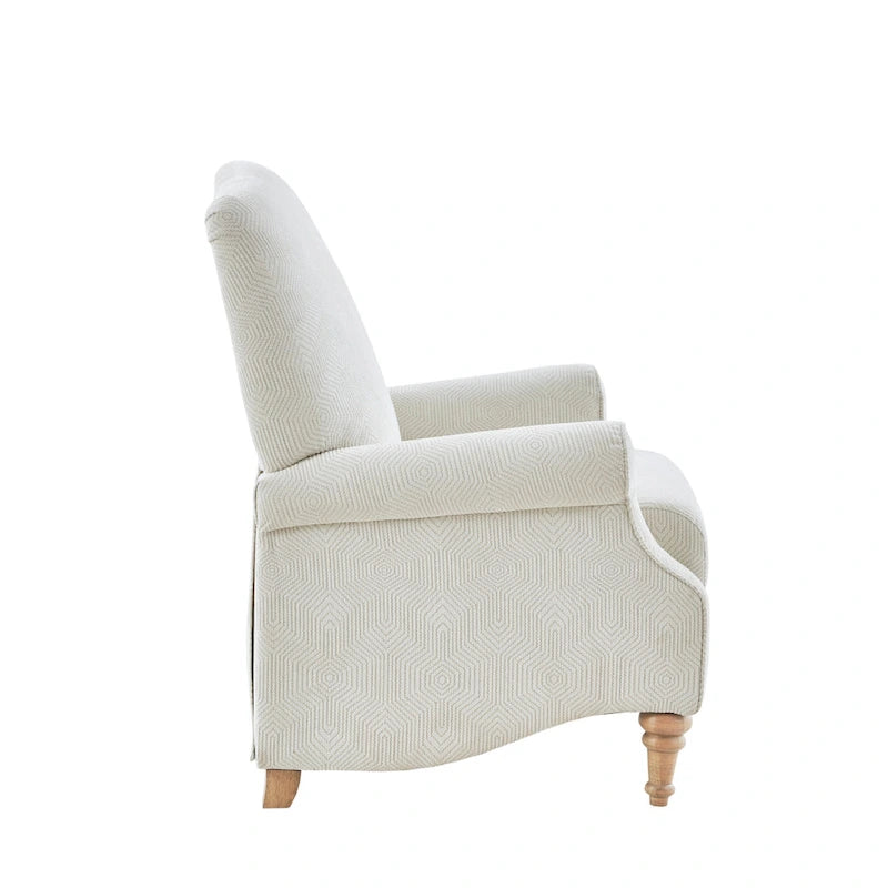 Fauteuil inclinable à dossier poussé, ivoire, une place