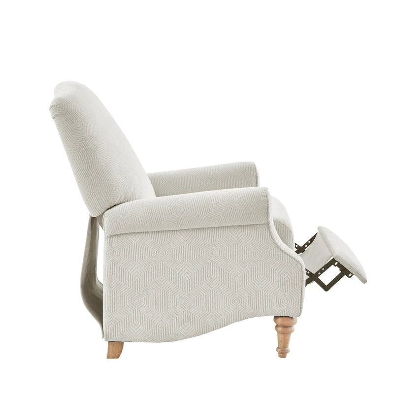 Fauteuil inclinable à dossier poussé, ivoire, une place