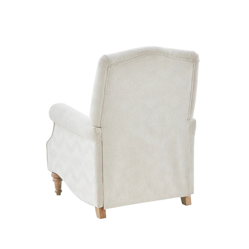 Fauteuil inclinable à dossier poussé, ivoire, une place