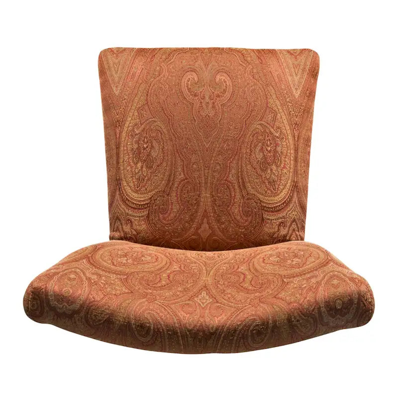 Chaise de salle à manger HomePop Parsons Damassé Rouge/Or