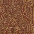 Chaise de salle à manger HomePop Parsons Damassé Rouge/Or