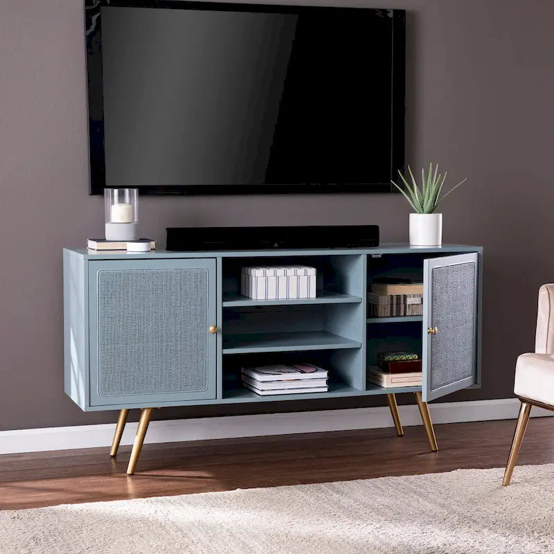 Meuble TV multimédia de style transitionnel Ainsworth de SEI Furniture, pour téléviseurs jusqu'à 56 pouces