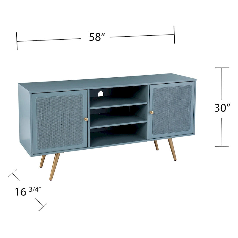 Meuble TV multimédia de style transitionnel Ainsworth de SEI Furniture, pour téléviseurs jusqu'à 56 pouces