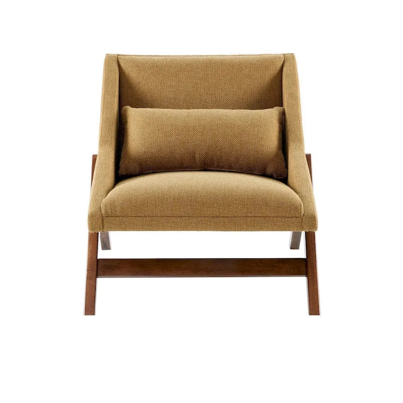 Fauteuil Turi moutarde/noyer INK+IVY