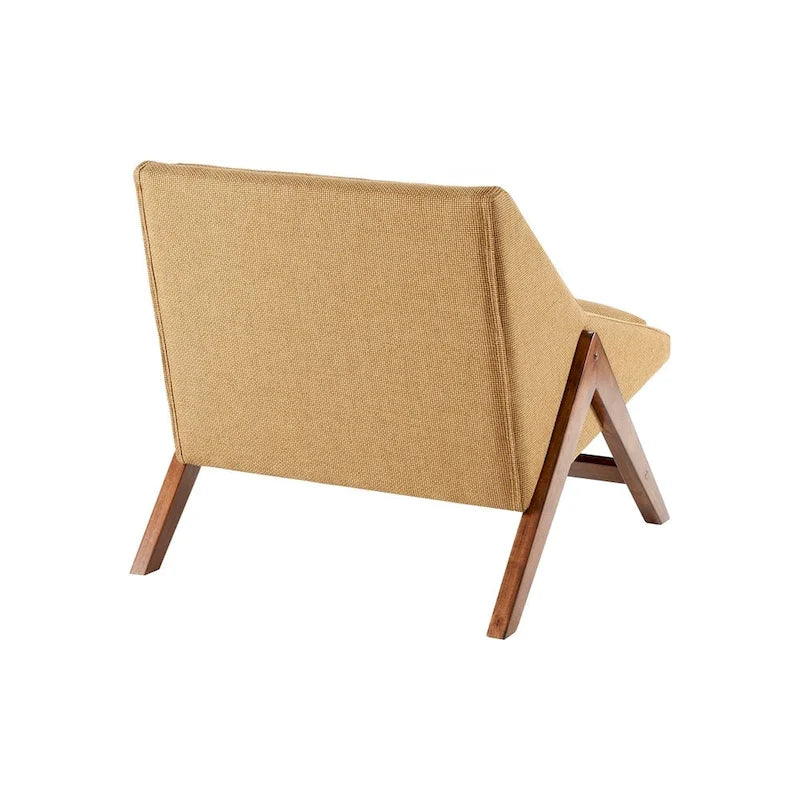 Fauteuil Turi moutarde/noyer INK+IVY