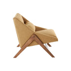 Fauteuil Turi moutarde/noyer INK+IVY