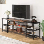 Meuble TV de 78 pouces, meuble de divertissement, console TV