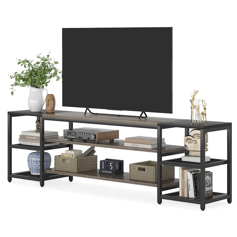 Meuble TV de 78 pouces, meuble de divertissement, console TV