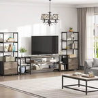 Meuble TV de 78 pouces, meuble de divertissement, console TV