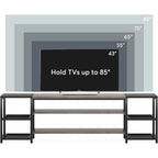Meuble TV de 78 pouces, meuble de divertissement, console TV
