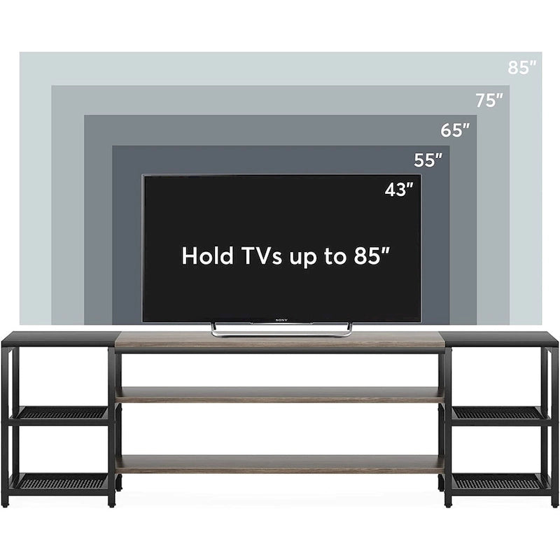 Meuble TV de 78 pouces, meuble de divertissement, console TV