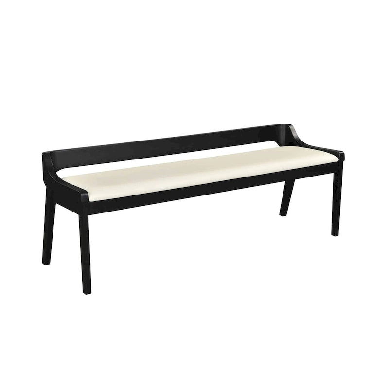 Banc de salle à manger en bois Rasmus Mid Century
