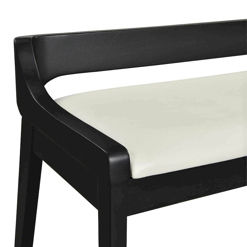 Banc de salle à manger en bois Rasmus Mid Century