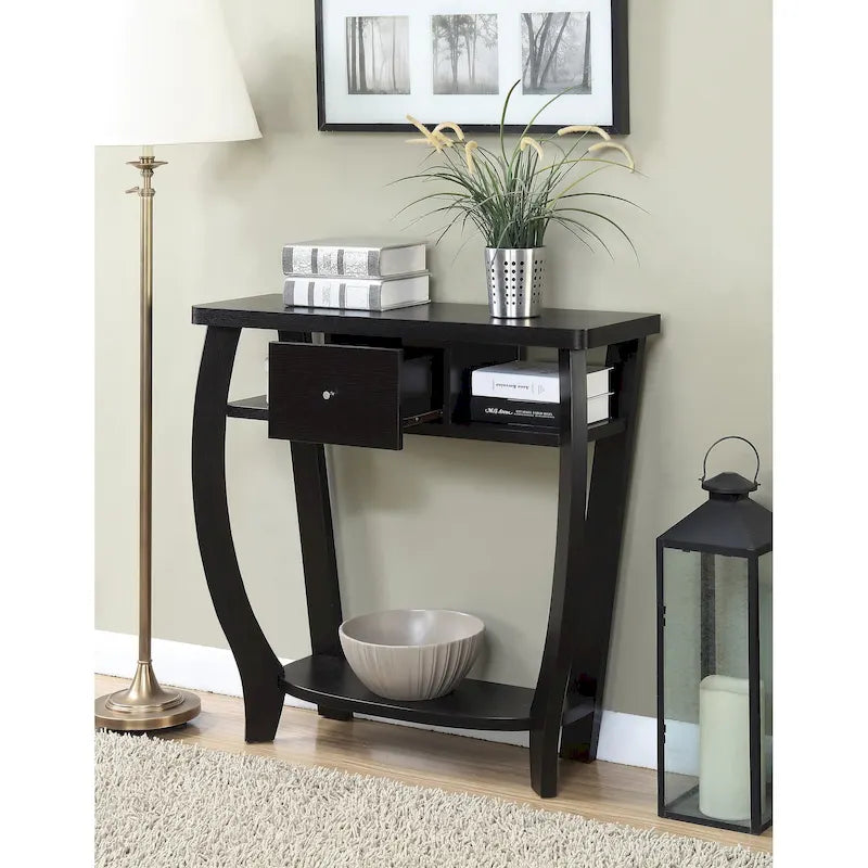 Table console Dorchester Newport 1 tiroir avec étagère de Convenience Concepts