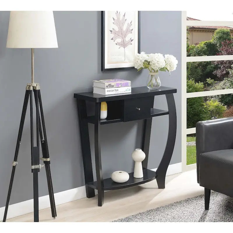 Table console Dorchester Newport 1 tiroir avec étagère de Convenience Concepts
