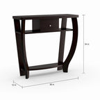 Table console Dorchester Newport 1 tiroir avec étagère de Convenience Concepts