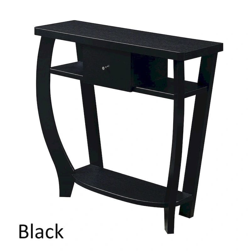 Table console Dorchester Newport 1 tiroir avec étagère de Convenience Concepts