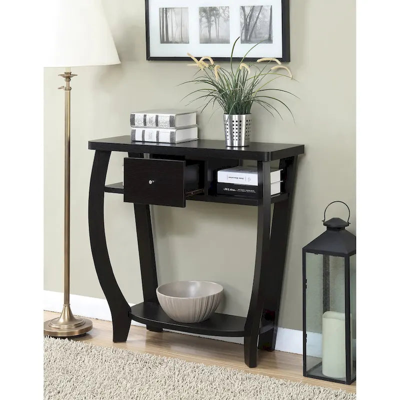 Table console Dorchester Newport 1 tiroir avec étagère de Convenience Concepts