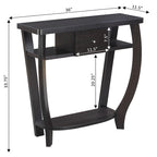 Table console Dorchester Newport 1 tiroir avec étagère de Convenience Concepts
