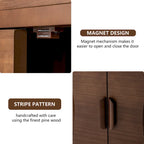 Buffet/bahut moderne marron Cosiest avec armoire de rangement