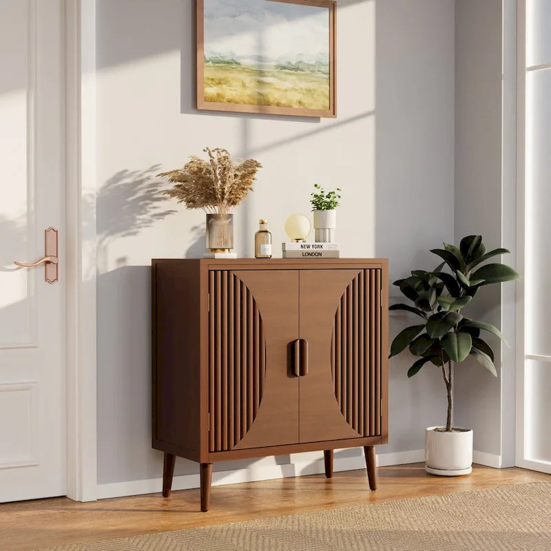 Buffet/bahut moderne marron Cosiest avec armoire de rangement