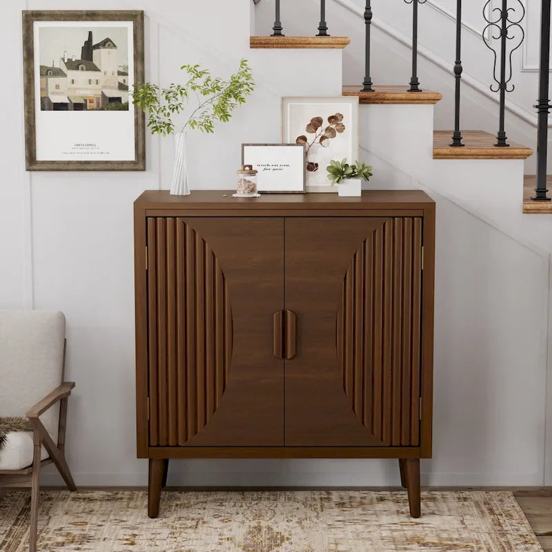 Buffet/bahut moderne marron Cosiest avec armoire de rangement