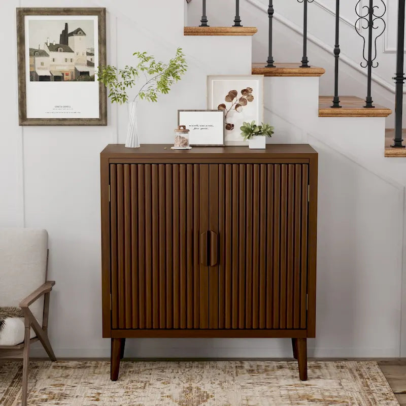 Buffet/bahut moderne marron Cosiest avec armoire de rangement