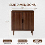 Buffet/bahut moderne marron Cosiest avec armoire de rangement