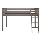 Lit mezzanine bas Max and Lily de taille double