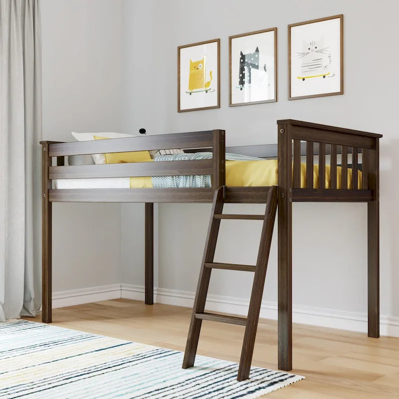 Lit mezzanine bas Max and Lily de taille double