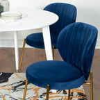 Roundhill Furniture Amoa – Ensemble de salle à manger contemporain 3 pièces, table ronde blanche et 2 chaises