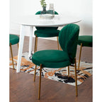 Roundhill Furniture Amoa – Ensemble de salle à manger contemporain 3 pièces, table ronde blanche et 2 chaises