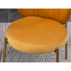 Roundhill Furniture Amoa – Ensemble de salle à manger contemporain 3 pièces, table ronde blanche et 2 chaises