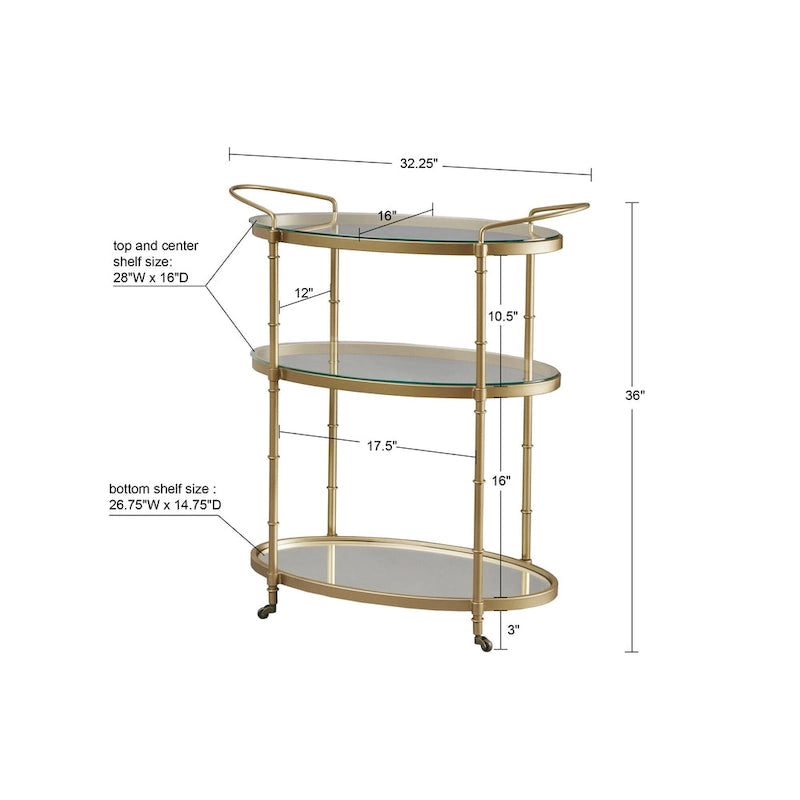 Madison Park Signature Chariot de Bar Lauren