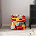 Pouf cube ottoman géant de luxe brodé 23
