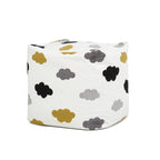 Pouf cube ottoman géant de luxe brodé 23