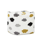Pouf cube ottoman géant de luxe brodé 23