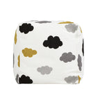 Pouf cube ottoman géant de luxe brodé 23