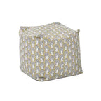 Pouf cube ottoman géant de luxe brodé 23