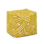 Pouf cube ottoman géant de luxe brodé 23