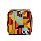 Pouf cube ottoman géant de luxe brodé 23