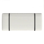 Banc rembourré HomePop avec piètement en métal – Boucle crème
