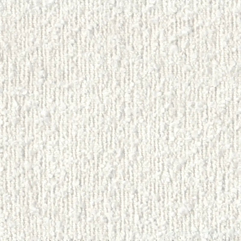Banc rembourré HomePop avec piètement en métal – Boucle crème